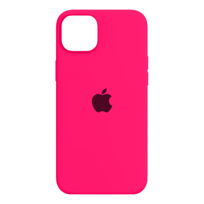 Чехол Silicone Case для Apple iPhone 15 Plus Ярко-розовый