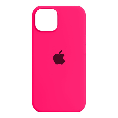 Чехол Silicone Case для Apple iPhone 14 Ярко-розовый