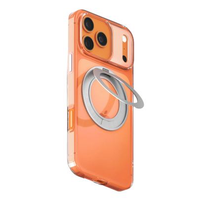 Чехол для iPhone 18 Pro Max/17 Pro Max с MagSafe Gurdini Stand Case 360 Transparent Clear, прозрачный