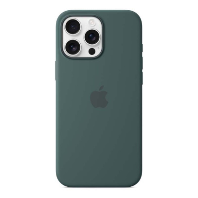 Чехол для iPhone 16 Pro Max Silicone Case Dark Green, тёмно-зелёный