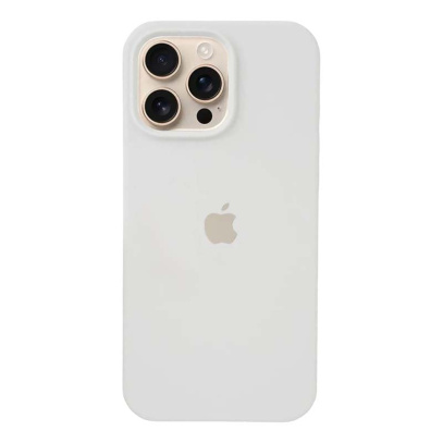 Чехол для iPhone 16 Pro Silicone Case White, белый