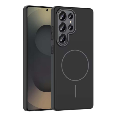 Чехол для Samsung Galaxy S25 Ultra Silicone Case c MagSafe Black, черный