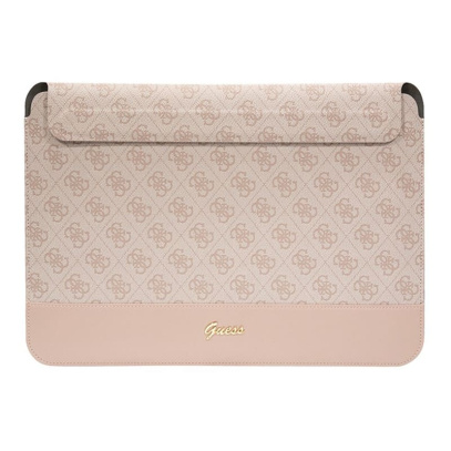 Чехол Guess для ноутбуков 13"/14" Sleeve 4G Bottom stripe Metal logo (GUCS14PS4SGP) Розовый
