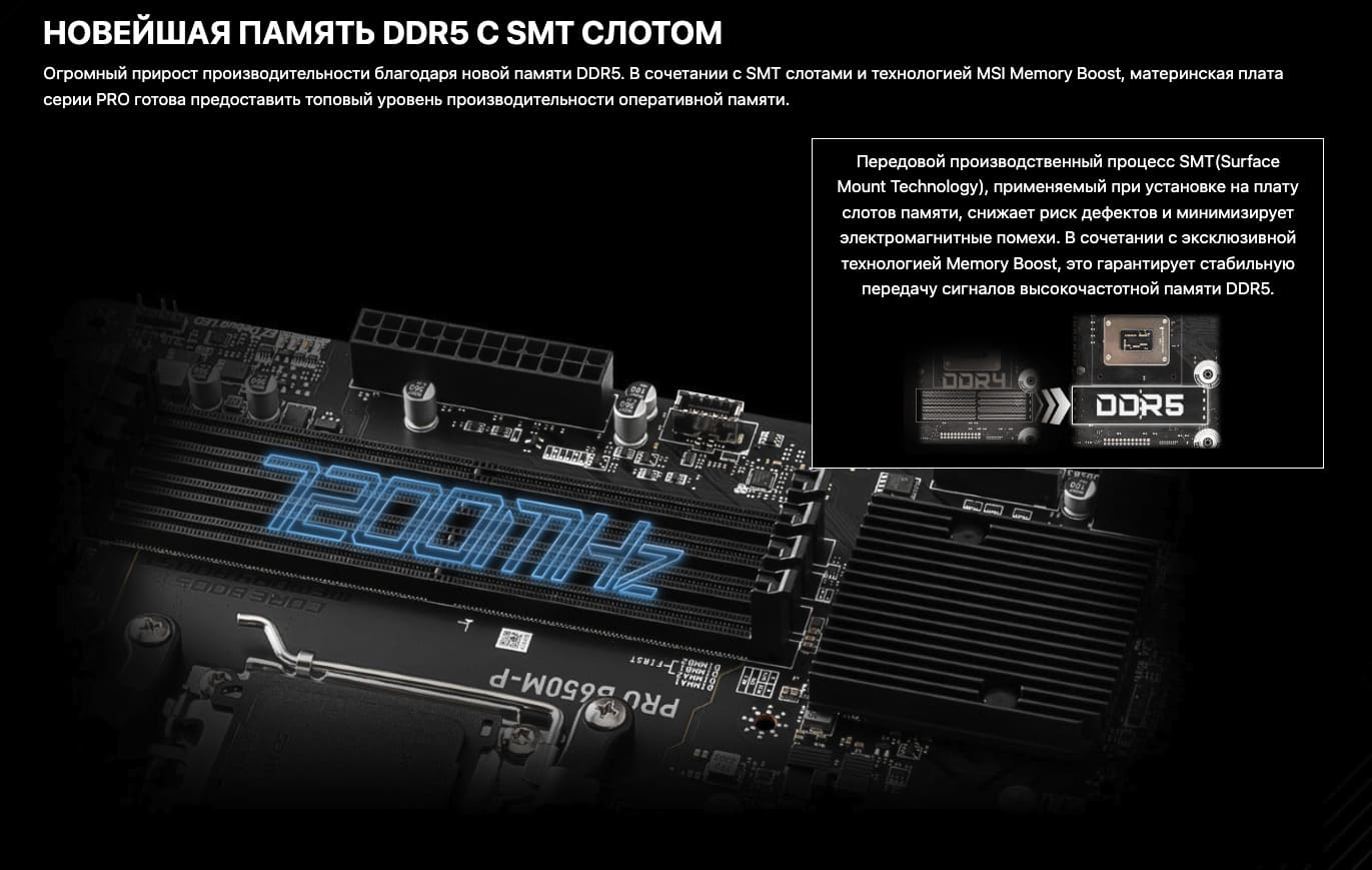 Материнская плата MSI PRO B650M-P