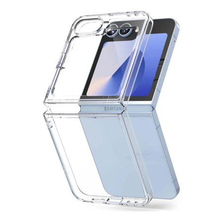 Чехол для Samsung Galaxy Z Flip 6 Silicone Clear Cover, прозрачный Чехол для Samsung Galaxy Z Flip 6 Silicone Clear Cover, прозрачный