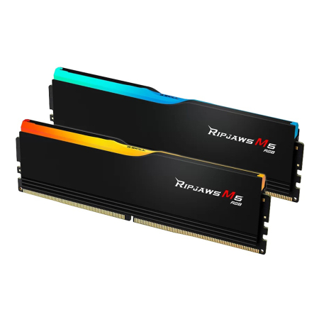 Оперативная память G.SKILL Ripjaws M5 RGB (F5 6000J3238G32GX2 RM5RK) DDR5 64GB 6000MHz CL32 UDIMM 2x32GB RGB Black