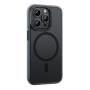 Чехол hoco. DROP PROOF Magnetic Smartphone Case для Apple iPhone 15 Pro Прозрачный черный Чехол hoco. DROP PROOF Magnetic Smartphone Case для Apple iPhone 15 Pro Прозрачный черный