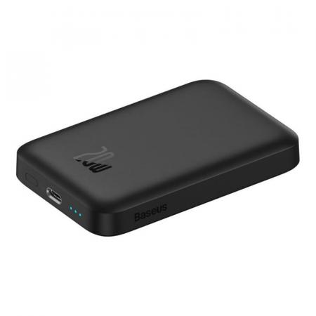 Внешний аккумулятор Baseus Magnetic Wireless Charging Power Bank 6000mAh 20W с MagSafe PPCXW06 (PPCX020001) Черный Внешний аккумулятор Baseus Magnetic Wireless Charging Power Bank 6000mAh 20W с MagSafe PPCXW06 (PPCX020001) Черный