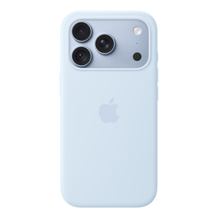 Чехол для iPhone 18 Pro c MagSafe Silicone Case Голубой