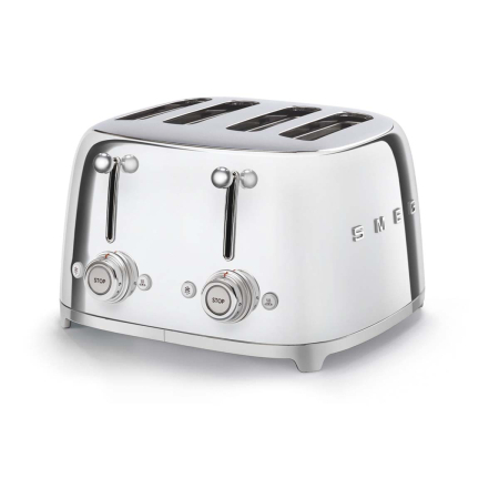 Тостер на 4 ломтика SMEG 50s style (TSF03SSEU) Хром