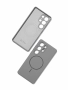 Чехол для Samsung Galaxy S24 Ultra c MagSafe Silicone Case Серый