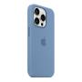 Чехол Silicone Case для Apple iPhone 15 Pro с MagSafe (original) Winter Blue, голубой