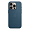 Чехол Кожаный Apple iPhone 15 Pro с MagSafe Blue, синий