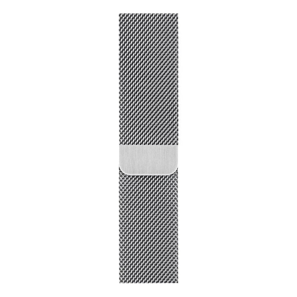 Ремешок для Apple Watch 38/40/42 mm Gurdini Milanese Loop Silver, серебристый