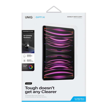 Защитное стекло iPad Pro 11" (2024) UNIQ OPTIX (PDP11(2024)-CLEAR) Прозрачный Защитное стекло iPad Pro 11" (2024) UNIQ OPTIX (PDP11(2024)-CLEAR) Прозрачный