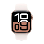 Apple Watch Series 10, 46 мм корпус из алюминия цвета «Rose Gold», ремешок Sport Band размера M/L цвета «Light Blush»