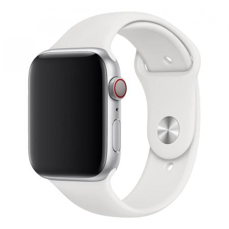 Ремешок для Apple Watch 38/40 mm COTEetCI Silicone Sport Band White, белый