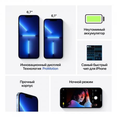 Apple iPhone 13 Pro 1Tb Sierra Blue, «небесно-голубой»