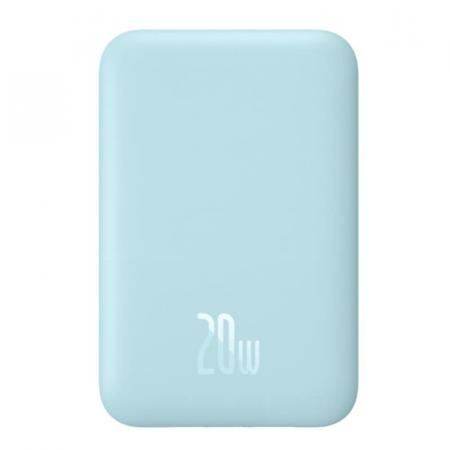 Внешний аккумулятор Baseus Magnetic Wireless Charging Power Bank 6000mAh 20W с MagSafe PPCXW06 (PPCX020003) Синий Внешний аккумулятор Baseus Magnetic Wireless Charging Power Bank 6000mAh 20W с MagSafe PPCXW06 (PPCX020003) Синий