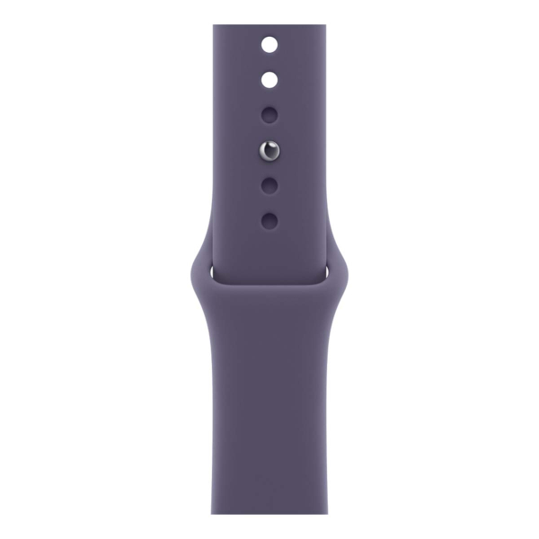 Apple Watch Series 11, 46 мм корпус из алюминия цвета «Silver», ремешок Sport Band размера S/M цвета «Purple Fog»