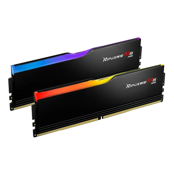 Оперативная память G.SKILL Ripjaws M5 RGB (F5 6000J3040G32GX2 RM5RK) DDR5 64GB 6000MHz CL30 UDIMM 2x32GB RGB Black