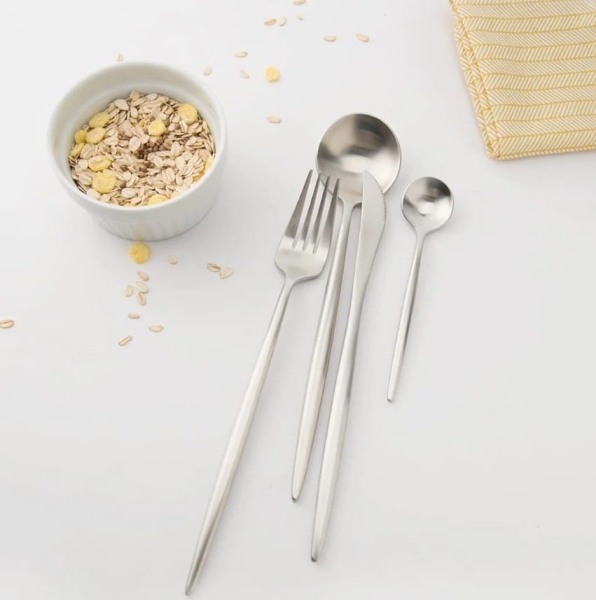 Набор столовых приборов Xiaomi Maison Maxx Stainless Steel Cutlery Set 4 предмета в комплекте (CYZ-001Y) Серебристый