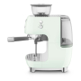 Кофемашина эспрессо со встроенной кофемолкой SMEG 50s style (EGF03PGEU) Пастельный зеленый