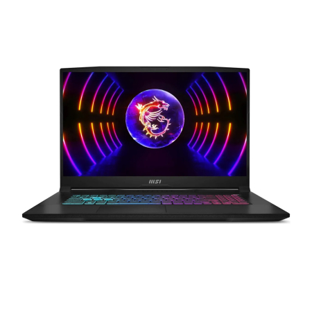 Ноутбук 17.3" MSI Katana 17 (B12VEK-1495XRU) Intel Core i5 12450H, 16Gb DDR5, SSD 1Tb, NVIDIA RTX 4050 6Gb, FullHD, Без ОС Black, чёрный
