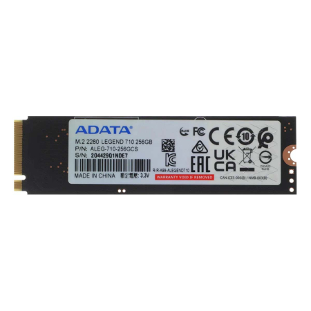 SSD накопитель ADATA Legend 710 256Gb M.2 2280 (ALEG-710-256GCS)