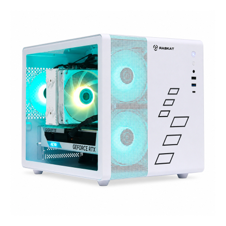 Игровой ПК Raskat Strike 520, Intel Core i5-14400F, NVIDIA RTX 5060 8Gb, 32Gb DDR5, 1Tb SSD, Белый