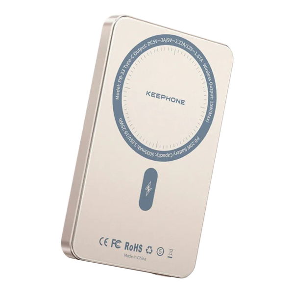 Внешний аккумулятор KEEPHONE LUCCI 5000mAh 15W Серый