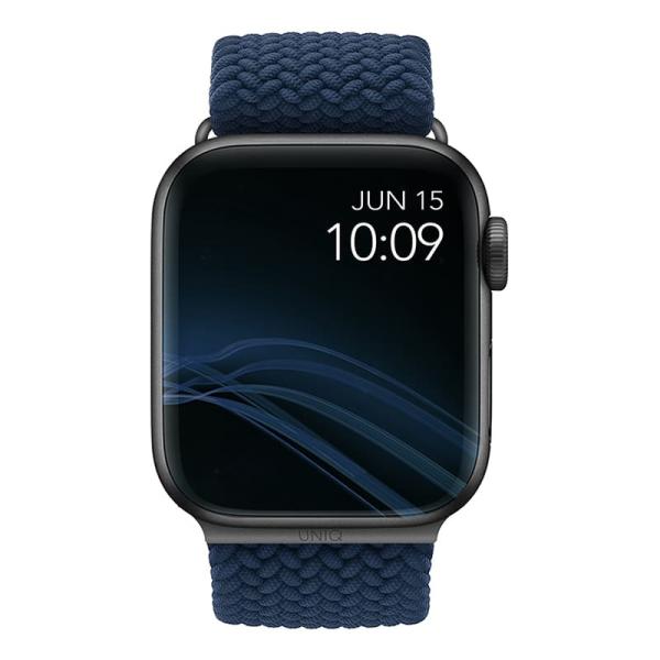 Ремешок для Apple Watch 42/44/45 mm UNIQ ASPEN Strap Braided (44MM-ASPOBLU) Синий