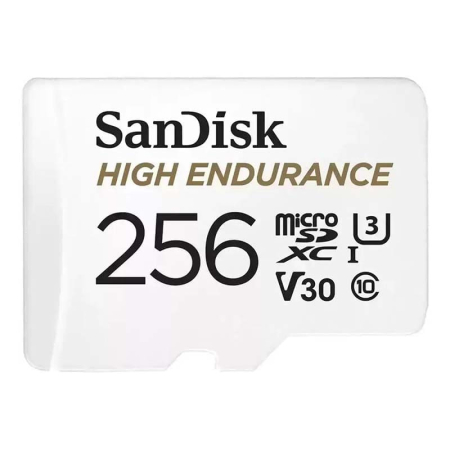 Карта памяти Micro SecureDigital 256Gb SanDisk High Endurance microSDXC class 10 UHS-1 U3 V30 (SDSQQNR-256G-GN6IA)