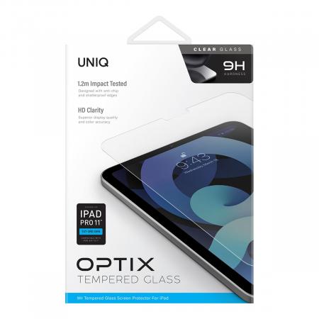 Стекло для iPad Pro 11" (2018/21/22)/Air 10.9" (2020/22) UNIQ OPTIX (NPDP11(2021)-CLEAR) Прозрачный Стекло для iPad Pro 11" (2018/21/22)/Air 10.9" (2020/22) UNIQ OPTIX (NPDP11(2021)-CLEAR) Прозрачный