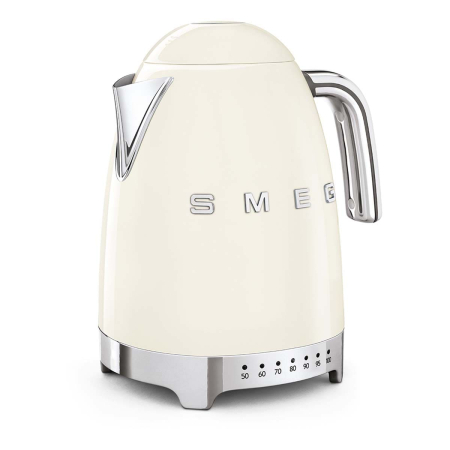 Чайник электрический SMEG 50s Style с регулируемой температурой (KLF04CREU) Cream, кремовый