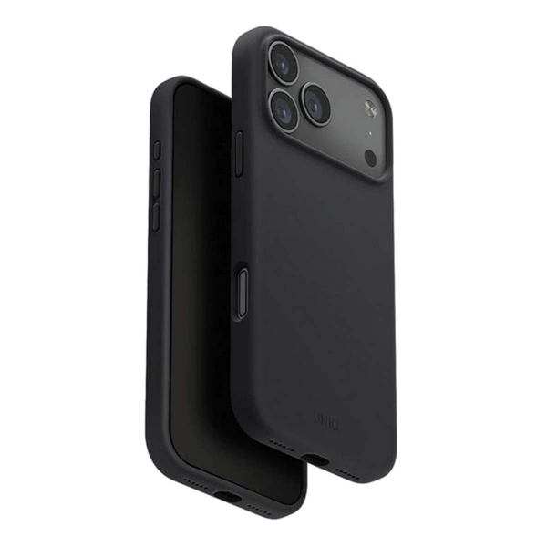 Чехол для iPhone 17 Pro Max с MagSafe UNIQ LINO (IP6.9P(2025)-LINOMCGRY) Charcoal Grey, серый