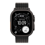 Apple Watch Ultra 3 (2025), 49 мм корпус из титана цвета «Black», ремешок Titanium Milanese Loop размера L цвета «Black»