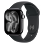 Apple Watch Series 11, 42 мм корпус из алюминия цвета «Jet Black», ремешок Sport Band размера M/L цвета «Black»